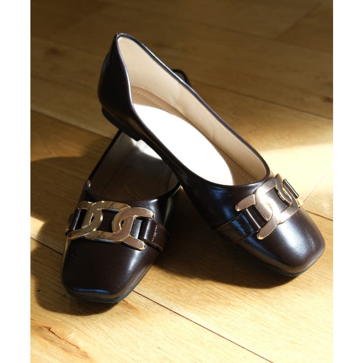 歩きやすさと美しさを兼ね備えたビット付きローヒールパンプス | aquagarage | 詳細画像11 