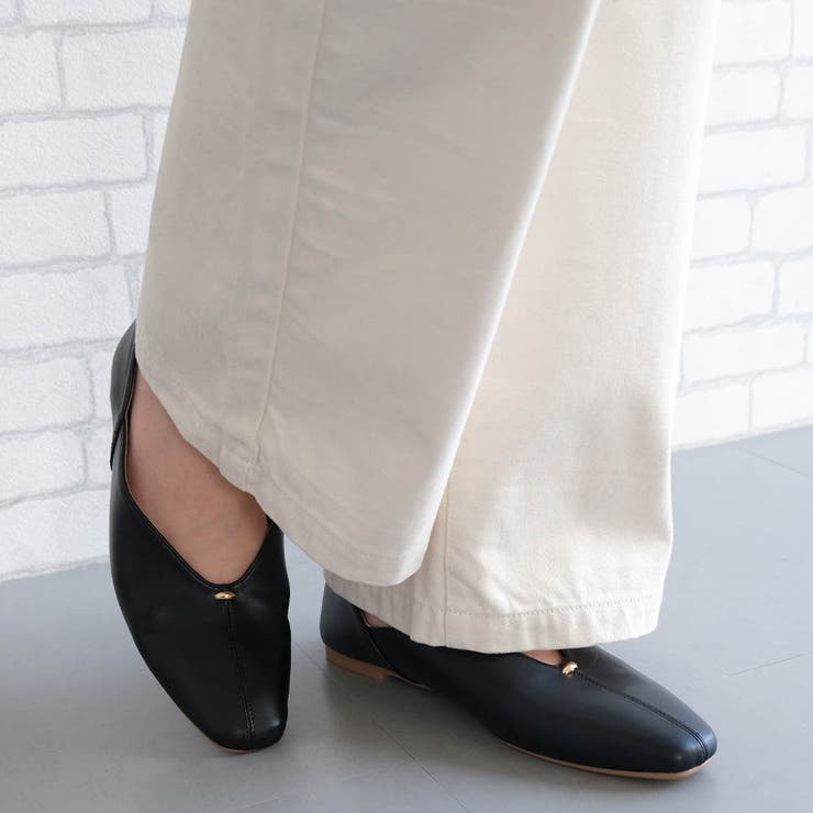 ブラック | スクエアトゥローヒールパンプス レディース | aquagarage