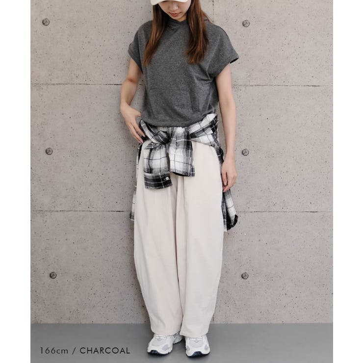 フレンチスリーブ×ボリュームフード 技ありシンプルパーカー | aquagarage | 詳細画像17 