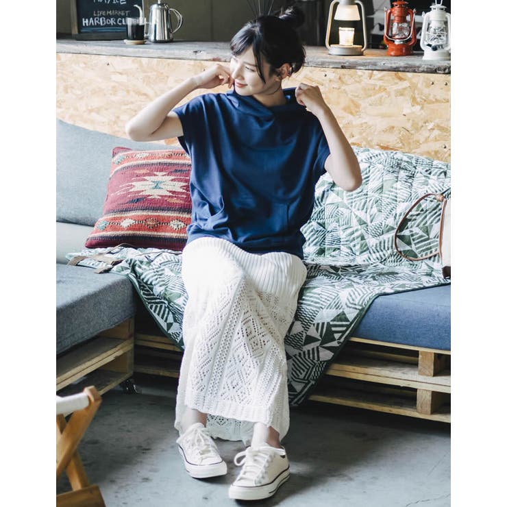 フレンチスリーブ×ボリュームフード 技ありシンプルパーカー | aquagarage | 詳細画像18 