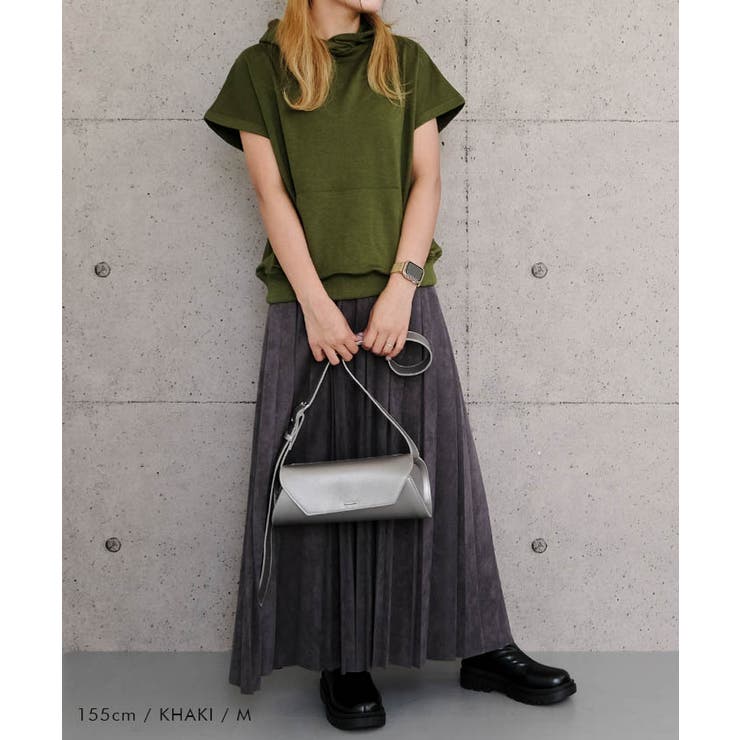 フレンチスリーブ×ボリュームフード 技ありシンプルパーカー | aquagarage | 詳細画像22 