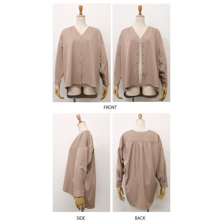 Vネック シャツ ブラウス | aquagarage | 詳細画像7 