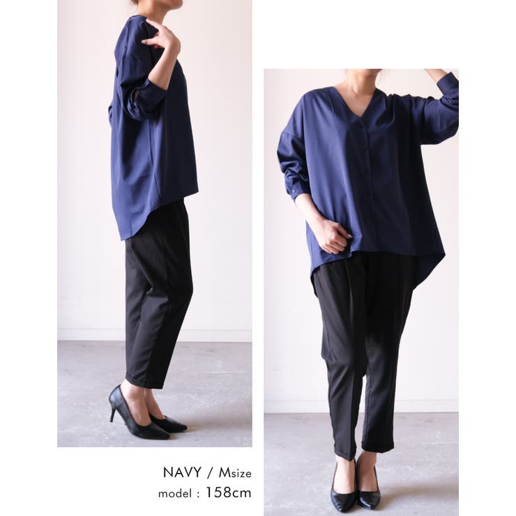 Vネック シャツ ブラウス | aquagarage | 詳細画像10 