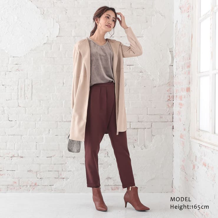 ラップ風テーパードパンツ ボトムス レディース | aquagarage | 詳細画像14 