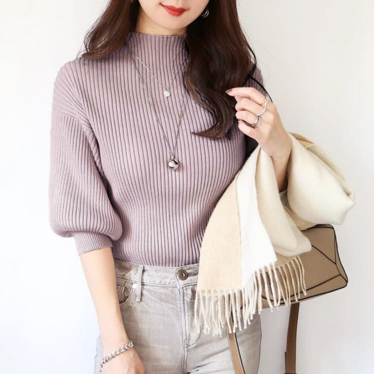 ぽわん袖ニットトップス | aquagarage | 詳細画像11 