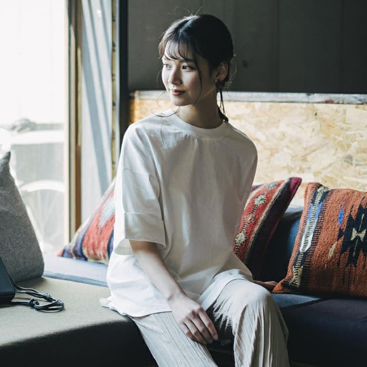 ラフな大人の余裕を醸し出す！クルーネックビッグTシャツ | aquagarage | 詳細画像2 