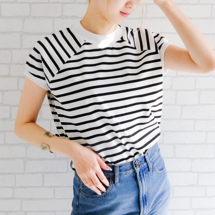 ボーダーホワイト | トップス カットソー レディース | aquagarage