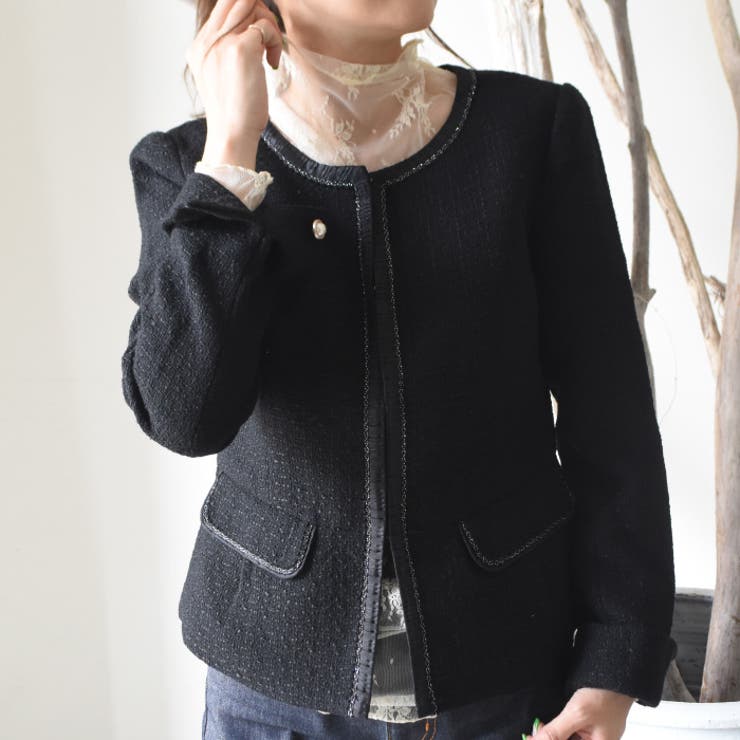 首元のシワをオシャレに隠せる女性らしい贅沢な一枚！総レース