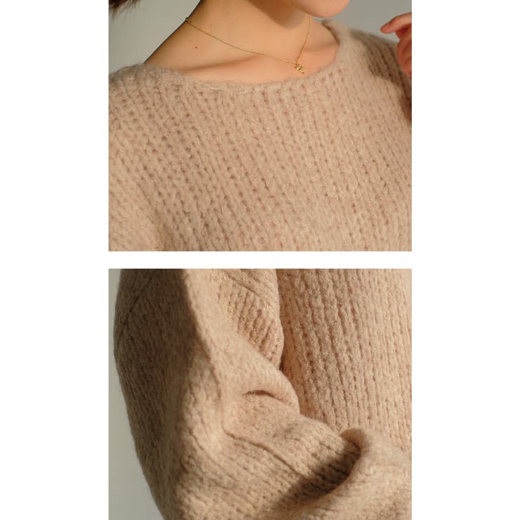 モヘアのような質感でチクチクせず快適な着心地！ふわふわモヘアタッチ