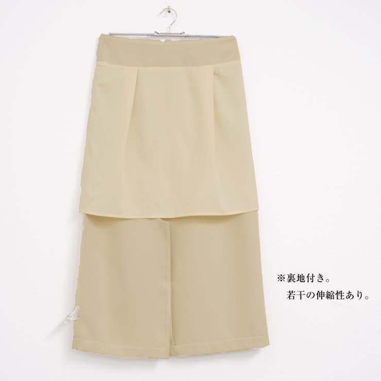 女性らしいムードが感じられる！フロントスリットHラインスカート | aquagarage | 詳細画像12 