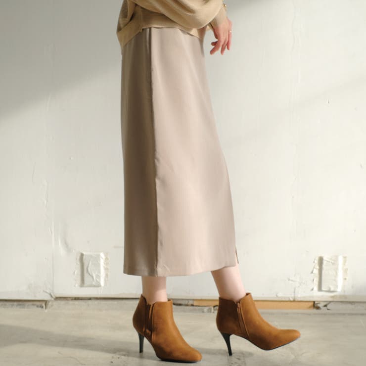 女性らしいムードが感じられる！フロントスリットHラインスカート | aquagarage | 詳細画像7 