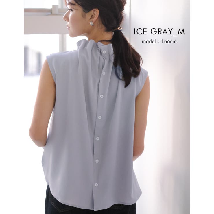 1枚着るだけでコーデが華やかに！フリルネックブラウス オフィスカジュアル | aquagarage | 詳細画像12 