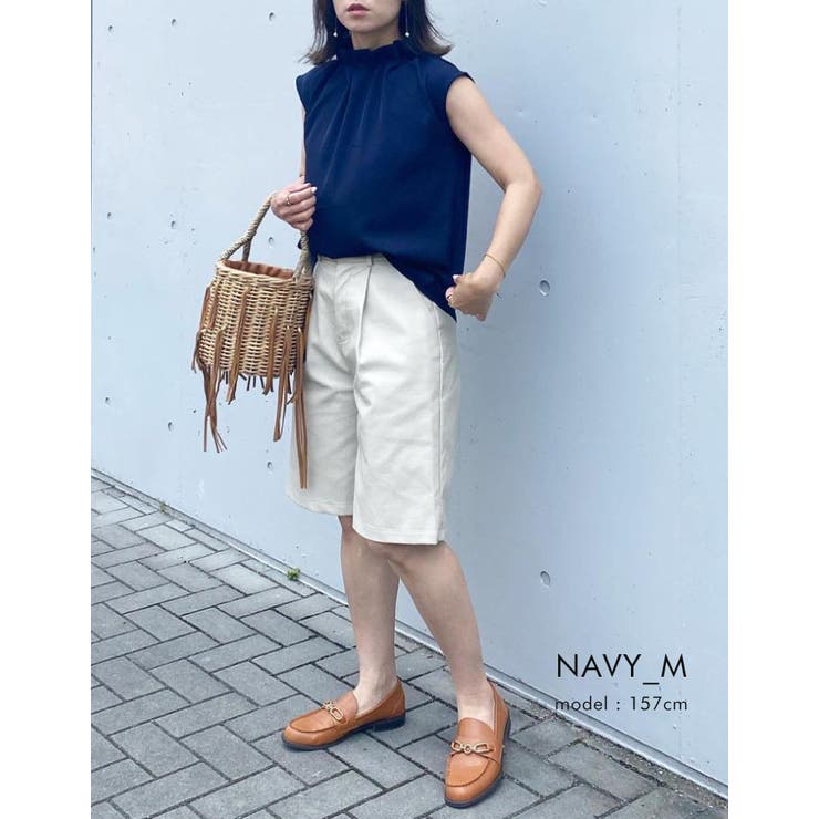 1枚着るだけでコーデが華やかに！フリルネックブラウス オフィスカジュアル | aquagarage | 詳細画像21 