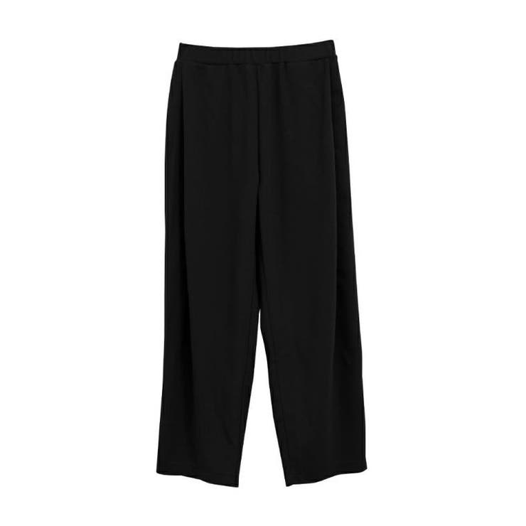 美品・近代タグ✨45R 綿ストレッチテーパードパンツ ブラック 3(ゆったりM) 美品・近代タグ✨45R 綿ストレッチテーパードパンツ ブラック 3