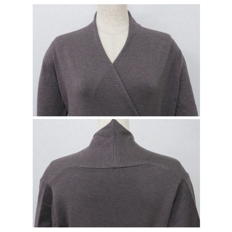 さっと着られて他と差がつく♪カシュクールニットトップス | aquagarage | 詳細画像9 