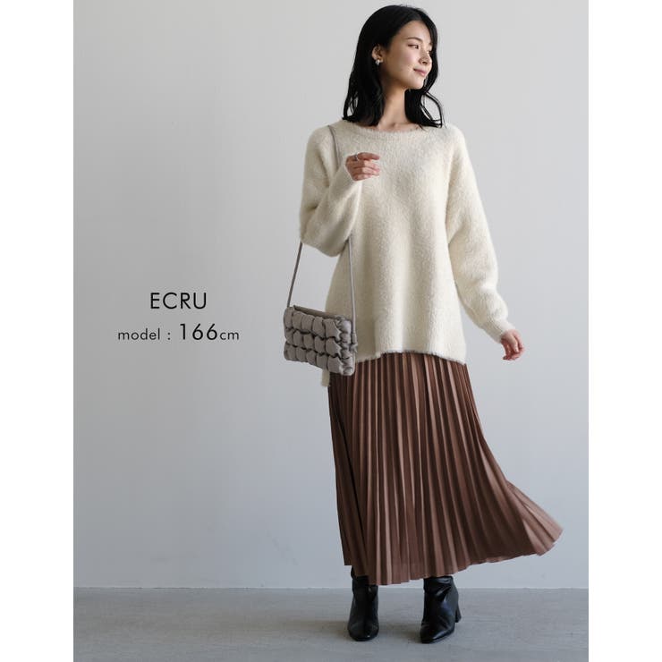 オーバーサイズシルエットが可愛い♪ずっと着ていたくなる肌触りが魅力のシャギーニッ… | aquagarage | 詳細画像17 