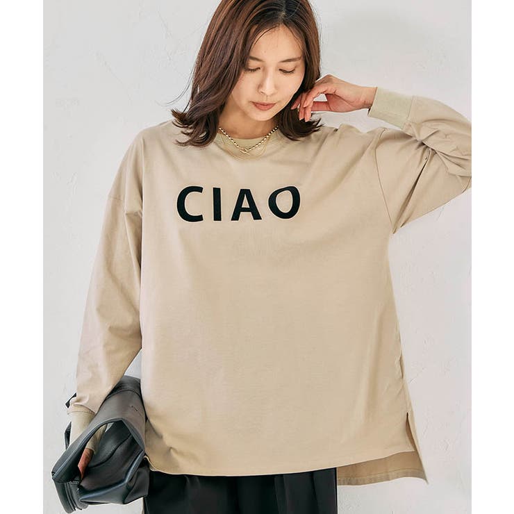 【新色追加】カジュアルなロゴがスタイリングのポイントになる長袖ロゴTシャツ | aquagarage | 詳細画像13 