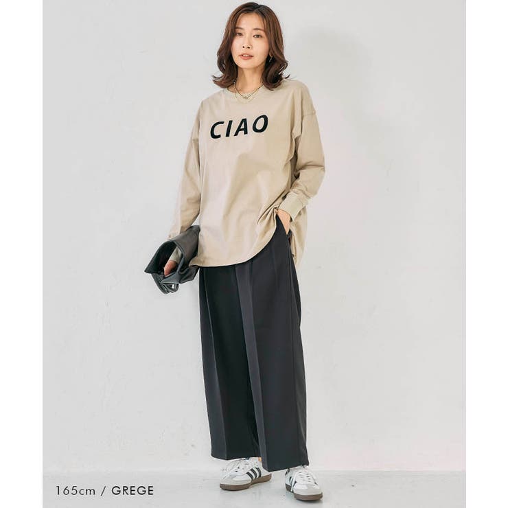【新色追加】カジュアルなロゴがスタイリングのポイントになる長袖ロゴTシャツ | aquagarage | 詳細画像14 