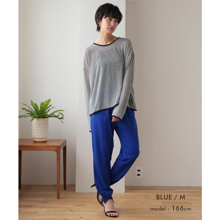 きれいめなスタイリングにも活用できるセンター切り替えジョガーパンツ | aquagarage | 詳細画像13 