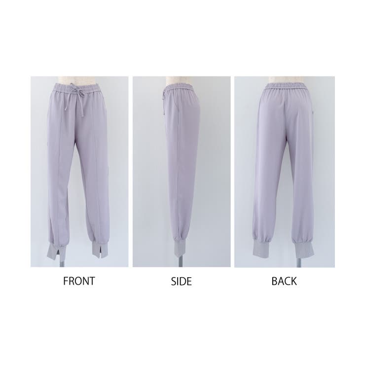 きれいめなスタイリングにも活用できるセンター切り替えジョガーパンツ | aquagarage | 詳細画像23 