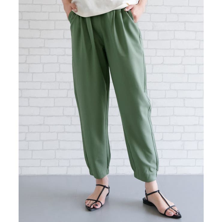 どんなトップスとも合わせやすい！タック入りジョガーパンツ | aquagarage | 詳細画像15 