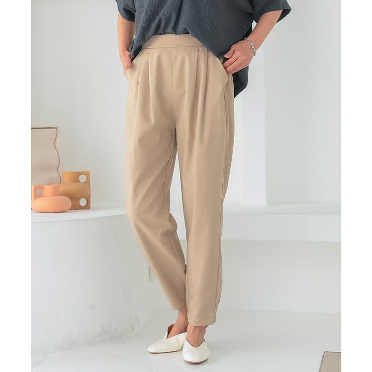 どんなトップスとも合わせやすい！タック入りジョガーパンツ | aquagarage | 詳細画像23 