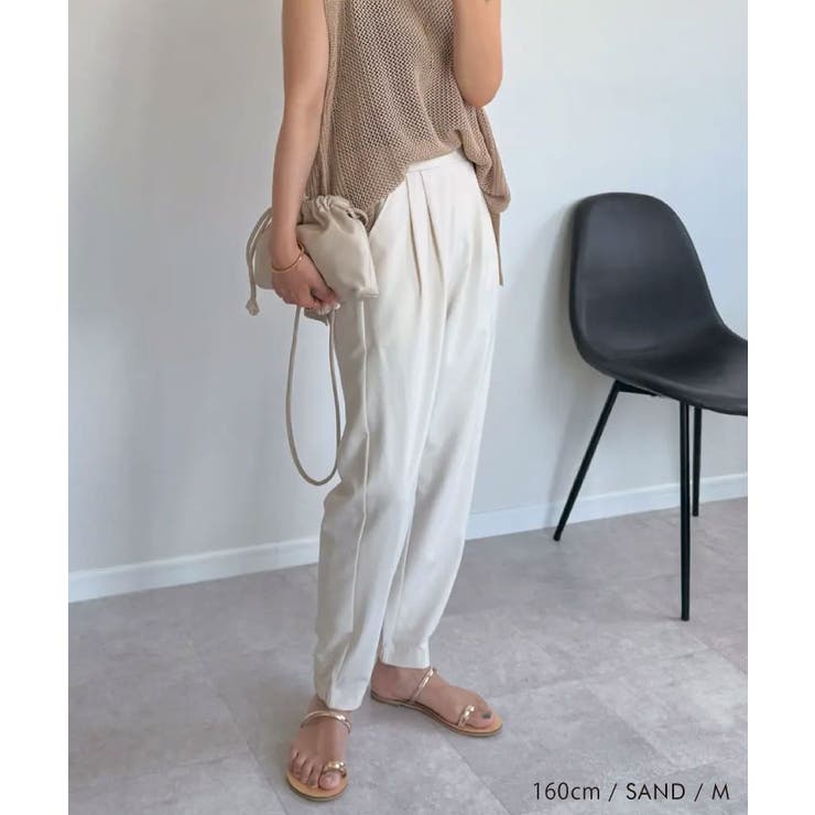 どんなトップスとも合わせやすい！タック入りジョガーパンツ | aquagarage | 詳細画像8 