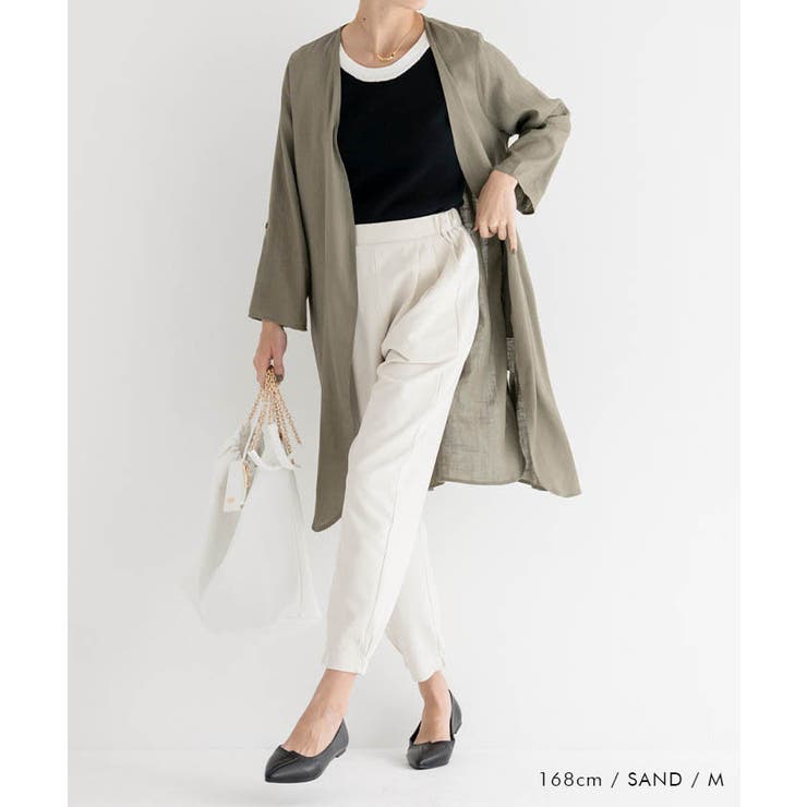 どんなトップスとも合わせやすい！タック入りジョガーパンツ | aquagarage | 詳細画像9 