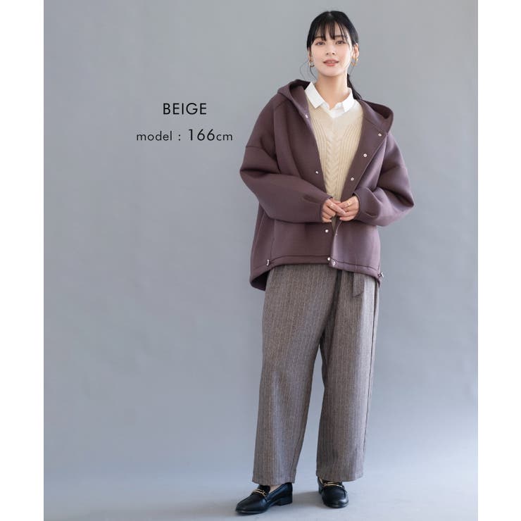 立体感のあるケーブル編みが大人可愛いニットベスト | aquagarage | 詳細画像13 