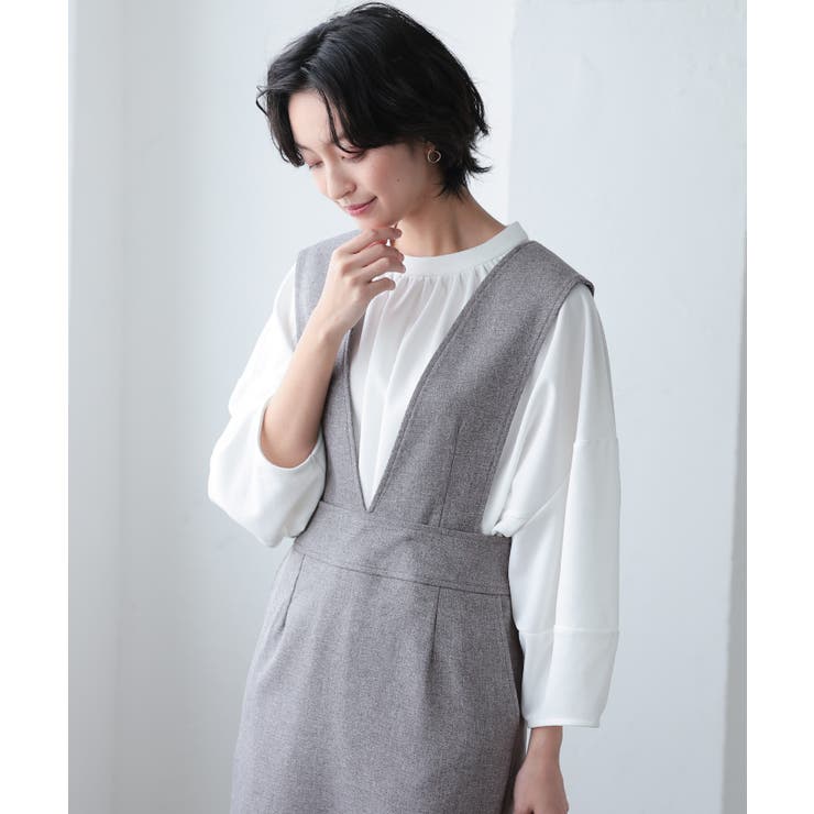 2WAYで着れる大人シルエットのジャンパースカート | aquagarage | 詳細画像7 