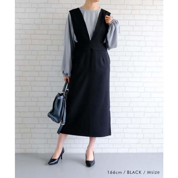 2WAYで着れる大人シルエットのジャンパースカート | aquagarage | 詳細画像11 