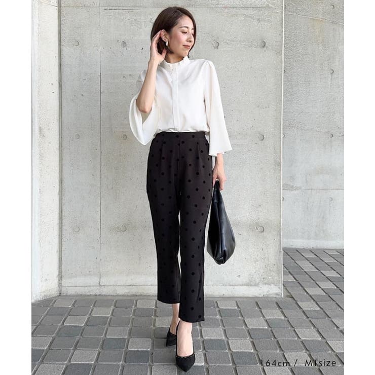エレガントな着こなしが完成するドット柄テーパードパンツ | aquagarage | 詳細画像15 
