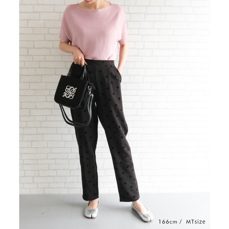 エレガントな着こなしが完成するドット柄テーパードパンツ | aquagarage | 詳細画像21 