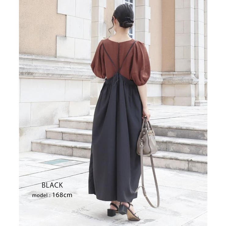 ゆったりとしたシルエットで体型カバーができるロングサロペット | aquagarage | 詳細画像10 