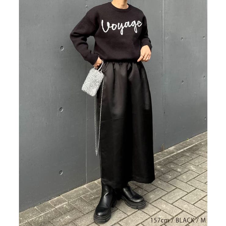 ロゴニットトップス レディース  春 秋 冬 | aquagarage | 詳細画像4 
