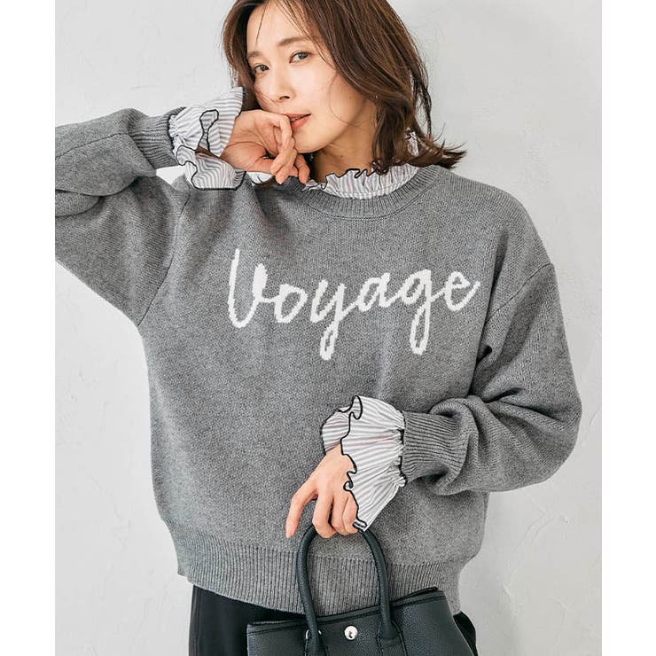 ロゴニットトップス レディース  春 秋 冬 | aquagarage | 詳細画像9 