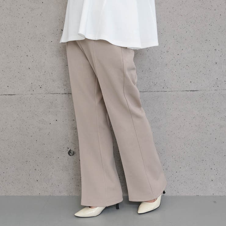 フレアパンツ レディース M L LL 裏起毛[品番：QU000008115