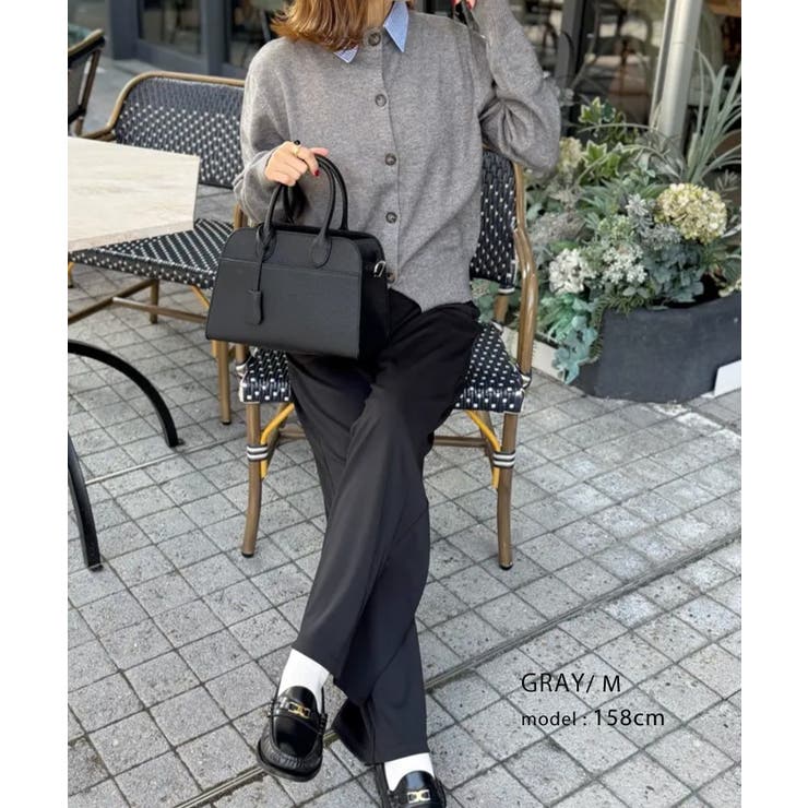 切替フェイクレイヤードカーディガン 襟付きカーディガン | aquagarage | 詳細画像13 