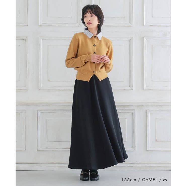 切替フェイクレイヤードカーディガン 襟付きカーディガン | aquagarage | 詳細画像21 