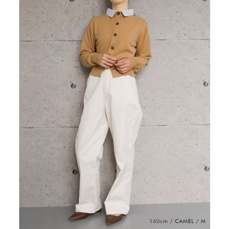 切替フェイクレイヤードカーディガン 襟付きカーディガン | aquagarage | 詳細画像22 