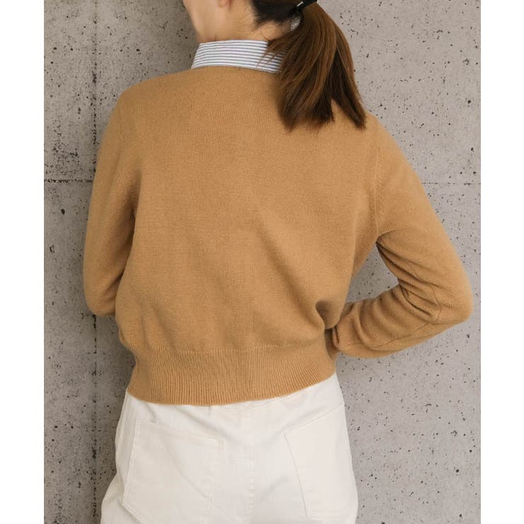 切替フェイクレイヤードカーディガン 襟付きカーディガン | aquagarage | 詳細画像25 