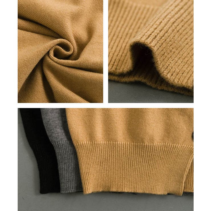 切替フェイクレイヤードカーディガン 襟付きカーディガン | aquagarage | 詳細画像26 