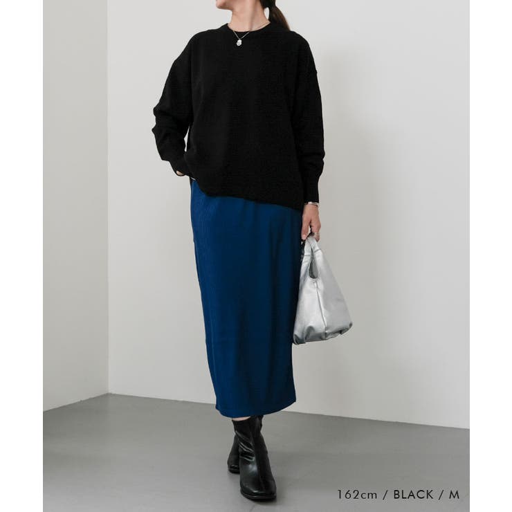 サイドスリットニットプルオーバー 秋 冬 M レディース | aquagarage | 詳細画像5 