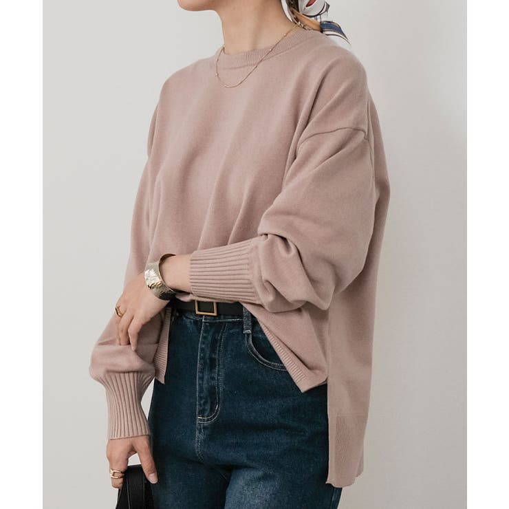 サイドスリットニットプルオーバー 秋 冬 M レディース | aquagarage | 詳細画像9 