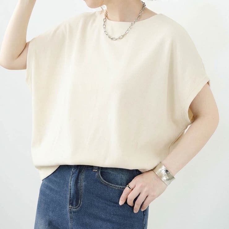 アイボリー | コクーンシルエット半袖トップス トップス春 夏 | aquagarage
