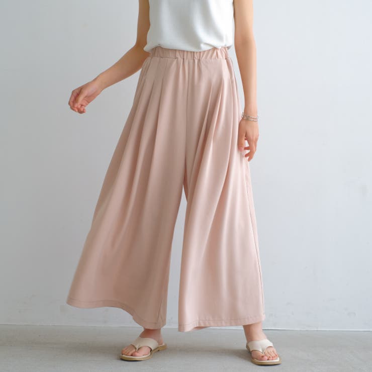 歩くたびにキレイに揺れるシルエット！タック入りワイトパンツ | aquagarage | 詳細画像11 