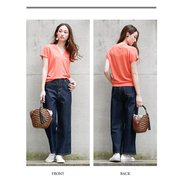 今すぐ取り入れたい！5サイズ展開ワイドデニムパンツ | aquagarage | 詳細画像10 