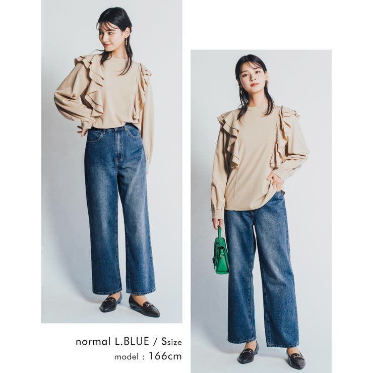 今すぐ取り入れたい！5サイズ展開ワイドデニムパンツ | aquagarage | 詳細画像15 