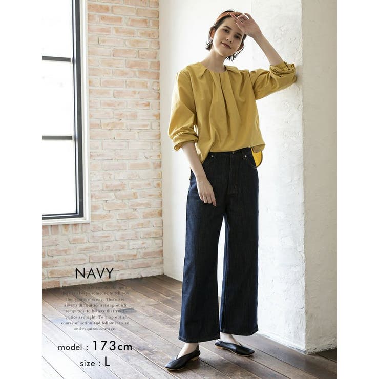 今すぐ取り入れたい！5サイズ展開ワイドデニムパンツ | aquagarage | 詳細画像16 