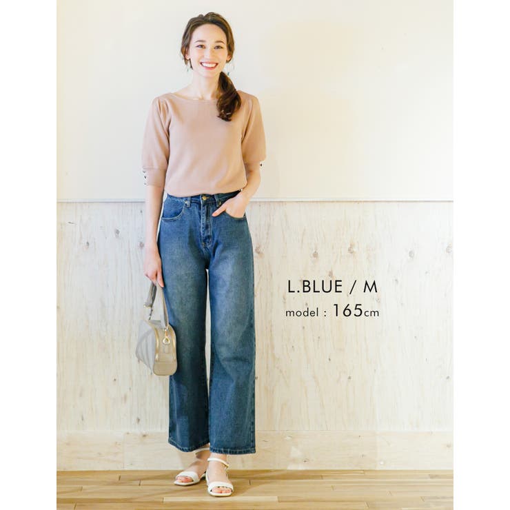 今すぐ取り入れたい！5サイズ展開ワイドデニムパンツ | aquagarage | 詳細画像18 